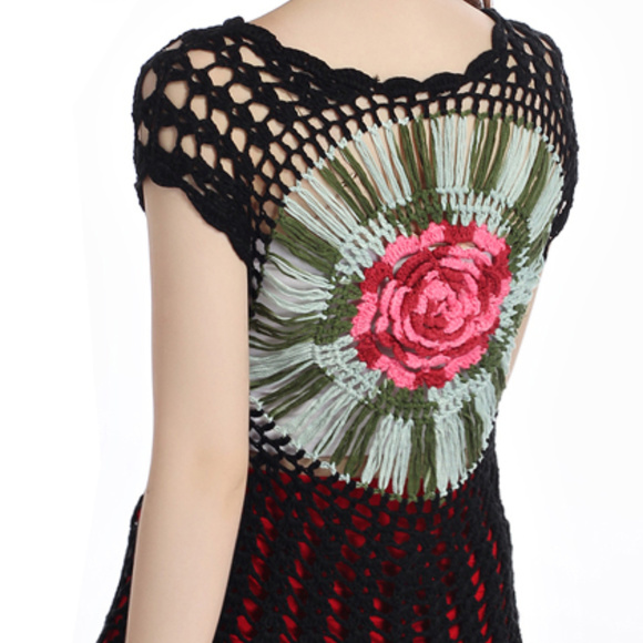 Sweater Hollow Hook Flower (hand made) - Picture 2 of 7